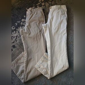 Vineyard Vines Tan and Cream Pants Men's  Size 32x34 Slim Fit Breaker